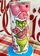 20 OZ Skinny Tumbler - 3D Pink Christmas - 20 oz Sublimated Tumbler - Jimberly's Boutique - Olive Branch - Mississippi