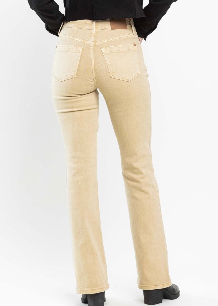 Attala Khaki Mid Rise Slim Boot Cut | Judy Blue Jeans - jeans - Jimberly's Boutique - Olive Branch - Mississippi