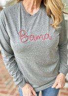 Bama Embroidered Bella Canvas LS Tee - Graphic Long Sleeve - Jimberly's Boutique - Olive Branch - Mississippi