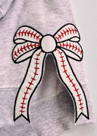 Baseball Mom Side Bow Glitter Applique' Crewneck Sweatshirt - Sweatshirt - Jimberly's Boutique - Olive Branch - Mississippi