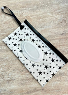 Black/White Stars Wet Wipe Pouch - baby gift - Jimberly's Boutique - Olive Branch - Mississippi