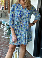 Blue Paisley Eliza Dress | Dear Scarlett - Casual Dress -Jimberly's Boutique-Olive Branch-Mississippi