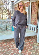 Brushed Hacci Lounge Set - Black - lounge set - Jimberly's Boutique - Olive Branch - Mississippi