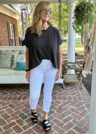 Cello Cropped Skinny Jeans - White - jeans -Jimberly's Boutique-Olive Branch-Mississippi