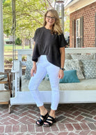 Cello Cropped Skinny Jeans - White - jeans -Jimberly's Boutique-Olive Branch-Mississippi