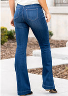 Cello Denim Flare Jeans - Dark Wash - 30" Inseam (Reg & Plus) - jeans - Jimberly's Boutique - Olive Branch - Mississippi