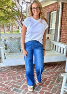 Cello High Rise Pull On Wide Leg Jeans Medium Wash - jeans - Jimberly's Boutique - Olive Branch - Mississippi