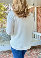 Chenille Crew Neck Sweater - Ivory | Zenana - sweater - Jimberly's Boutique - Olive Branch - Mississippi