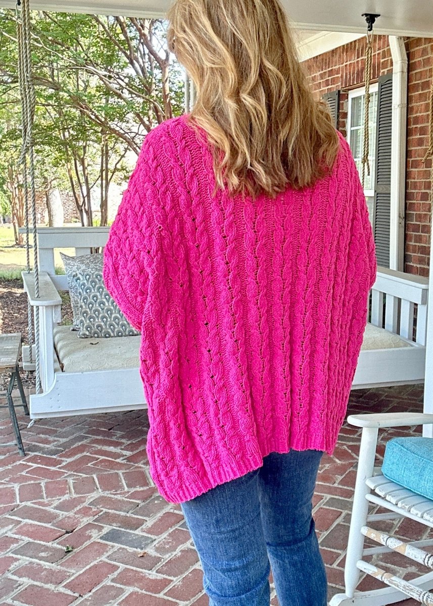 Chunky chenille sweater best sale