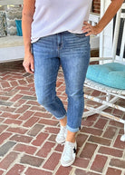 Coldwater High Rise Boyfriend | Judy Blue Jeans | Dark Wash - jeans - Jimberly's Boutique - Olive Branch - Mississippi