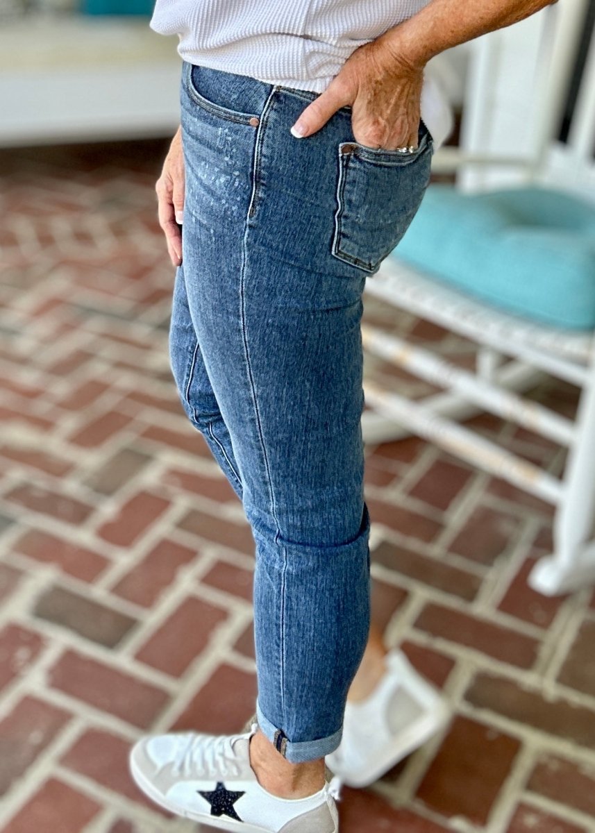 Coldwater High Rise Boyfriend | Judy Blue Jeans | Dark Wash - jeans - Jimberly's Boutique - Olive Branch - Mississippi