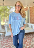 Colonel Reb Trio Embroidered Short Sleeve T Shirt - Graphic Tee - Jimberly's Boutique - Olive Branch - Mississippi