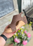 Corkys Carley Wedges | Brown Washed Canvas - Corky Carley Wedges -Jimberly's Boutique-Olive Branch-Mississippi