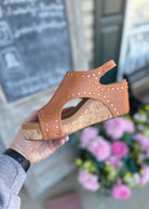 Corkys Carley Wedges - Cognac Studs - Corky Carley Wedges - Jimberly's Boutique - Olive Branch - Mississippi