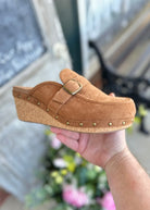 Corkys | Just Precious | Clogs | Tobacco Suede - Corky Hey Girl Clogs - Jimberly's Boutique - Olive Branch - Mississippi