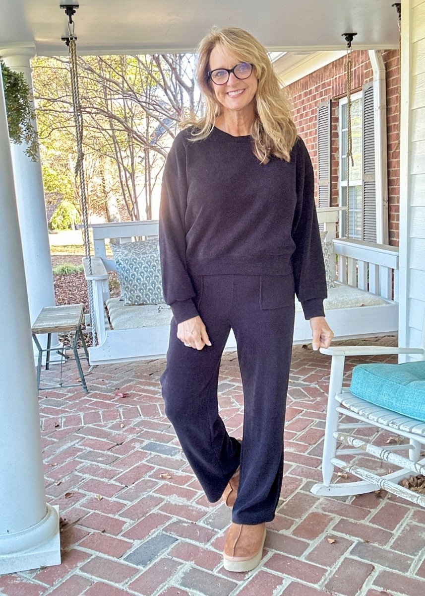 Cozy Corduroy Set - Black - Jimberly's Boutique - Olive Branch - Mississippi