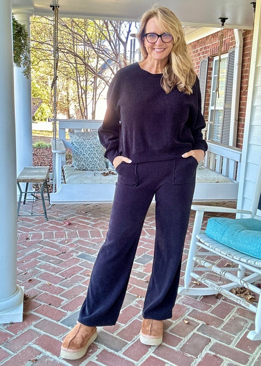 Cozy Corduroy Set - Black - Jimberly's Boutique - Olive Branch - Mississippi