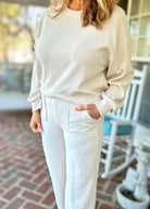 Cozy Corduroy Set - Ivory - lounge set - Jimberly's Boutique - Olive Branch - Mississippi