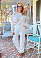 Cozy Corduroy Set - Ivory - lounge set - Jimberly's Boutique - Olive Branch - Mississippi