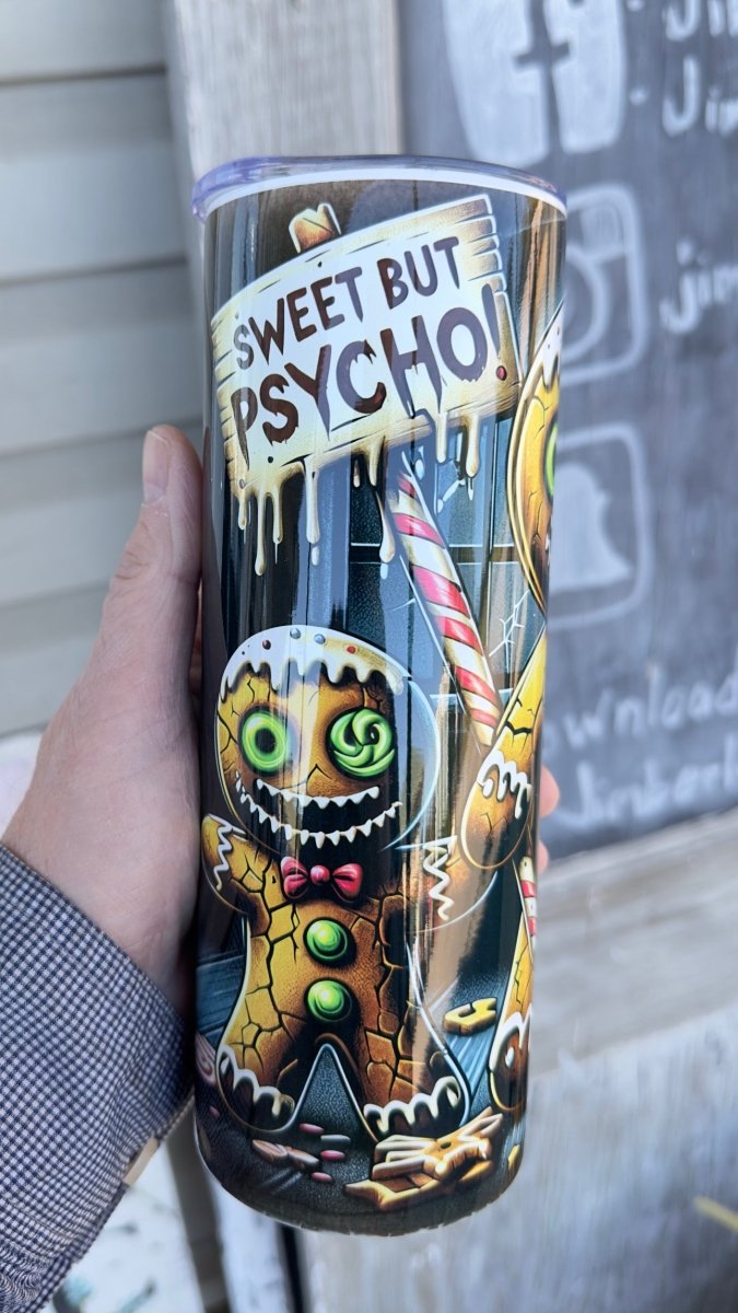 Creepy Christmas - 20 OZ Skinny Tumbler - 20 oz Sublimated Tumbler - Jimberly's Boutique - Olive Branch - Mississippi