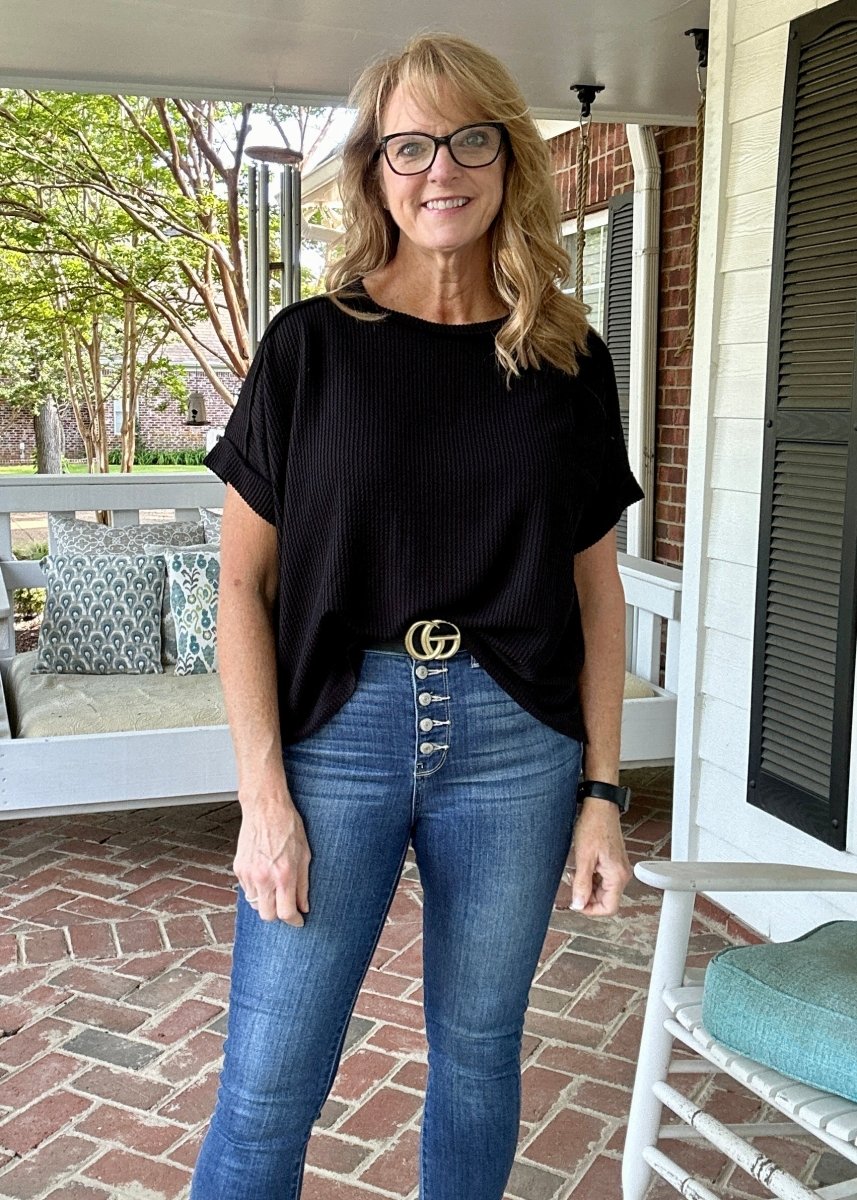 Day In The Life Top | Black - Zenana Casual Top - Jimberly's Boutique - Olive Branch - Mississippi