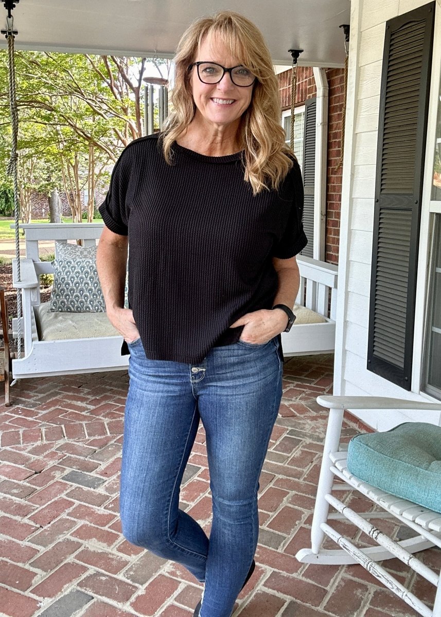 Day In The Life Top | Black - Zenana Casual Top - Jimberly's Boutique - Olive Branch - Mississippi