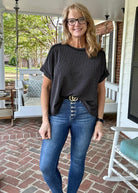 Day In The Life Top - Charcoal - Zenana Casual Top - Jimberly's Boutique - Olive Branch - Mississippi