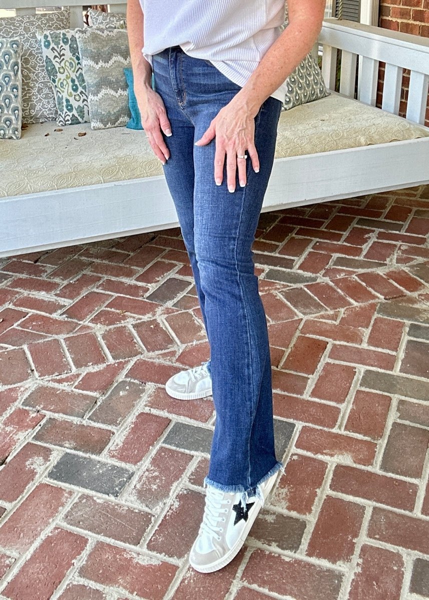 Desoto Double Button | Judy Blue Jeans | Dark Wash - jeans - Jimberly's Boutique - Olive Branch - Mississippi