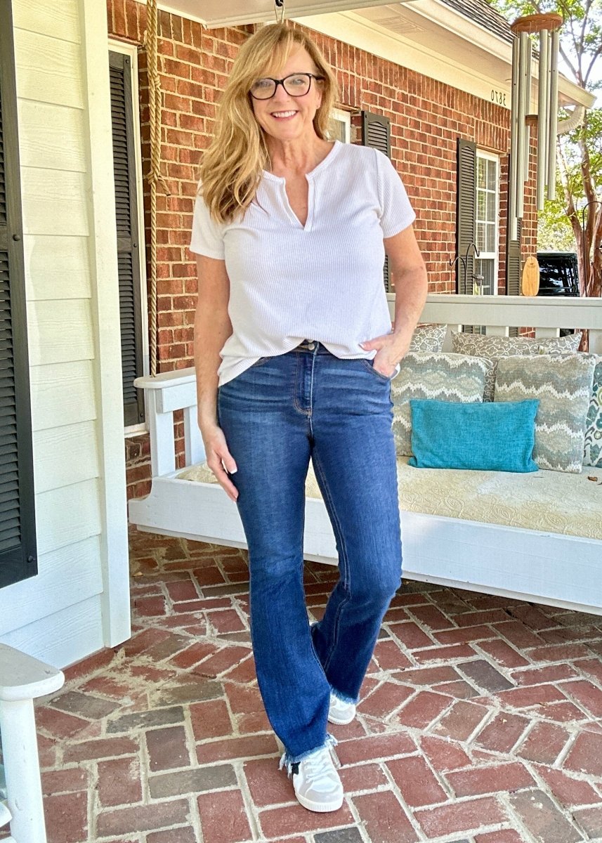 Desoto Double Button | Judy Blue Jeans | Dark Wash - jeans - Jimberly's Boutique - Olive Branch - Mississippi