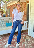 Desoto Double Button | Judy Blue Jeans | Dark Wash - jeans - Jimberly's Boutique - Olive Branch - Mississippi