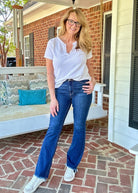 Desoto Double Button | Judy Blue Jeans | Dark Wash - jeans - Jimberly's Boutique - Olive Branch - Mississippi