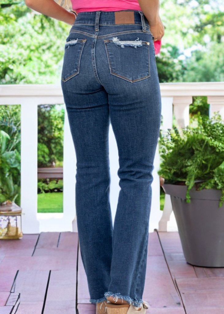 Desoto Double Button | Judy Blue Jeans | Dark Wash - jeans - Jimberly's Boutique - Olive Branch - Mississippi