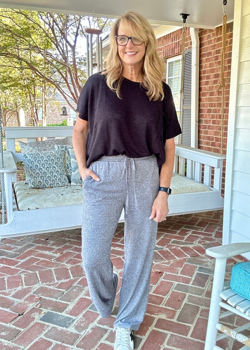 Drawstring Wide Leg Pants - Black - casual pants - Jimberly's Boutique - Olive Branch - Mississippi