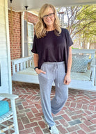 Drawstring Wide Leg Pants - Black - casual pants - Jimberly's Boutique - Olive Branch - Mississippi