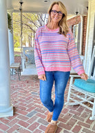 Easy Days Striped Sweater | Easel - Casual Sweater - Jimberly's Boutique - Olive Branch - Mississippi