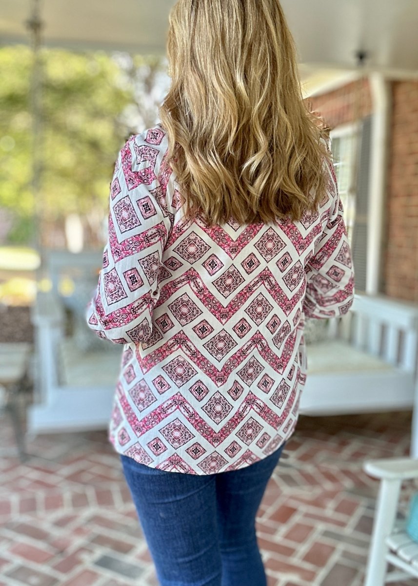 Entro | Smitten Top | Button Down - Button Down Top - Jimberly's Boutique - Olive Branch - Mississippi