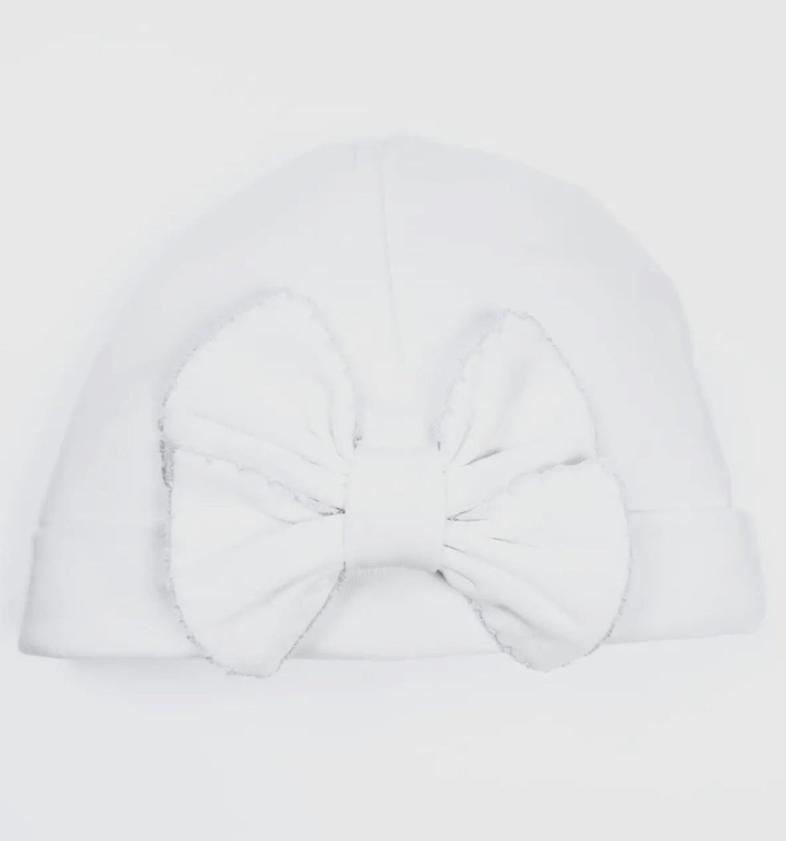 Essentials Solid Bow Hat - White | Magnolia Baby - baby cap - Jimberly's Boutique - Olive Branch - Mississippi