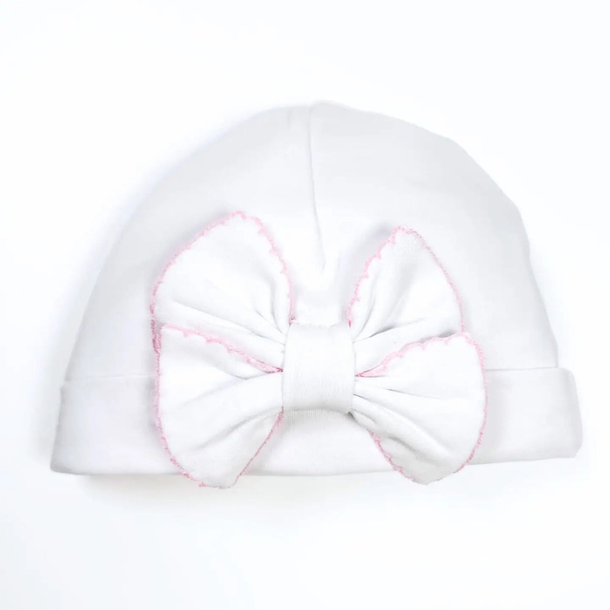 Essentials Solid Bow Hat - White/Pink | Magnolia Baby (Copy) - baby cap - Jimberly's Boutique - Olive Branch - Mississippi