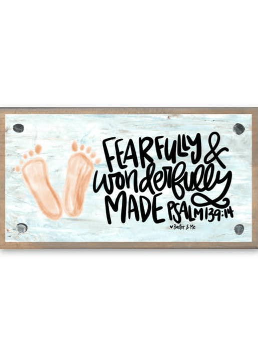 Fearfully & Wonderfully Made Driftwood - Happy Block - baxter & me - Jimberly's Boutique - Olive Branch - Mississippi