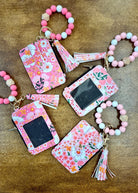 Floral Wallet w/Beaded Wristlet Keychain - keychain wallet - Jimberly's Boutique - Olive Branch - Mississippi