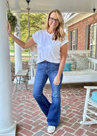 Forest | Judy Blue Jeans | Mid Wash | Wide Hem Flares - jeans - Jimberly's Boutique - Olive Branch - Mississippi