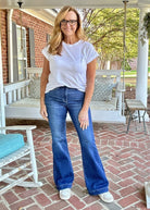 Forest | Judy Blue Jeans | Mid Wash | Wide Hem Flares - jeans - Jimberly's Boutique - Olive Branch - Mississippi