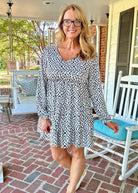 Geo Print Dress - Black - dress - Jimberly's Boutique - Olive Branch - Mississippi