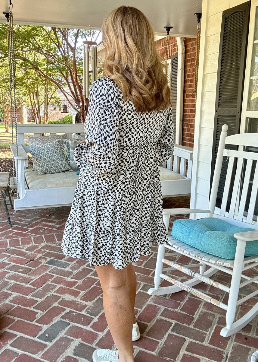 Geo Print Dress - Black - dress - Jimberly's Boutique - Olive Branch - Mississippi