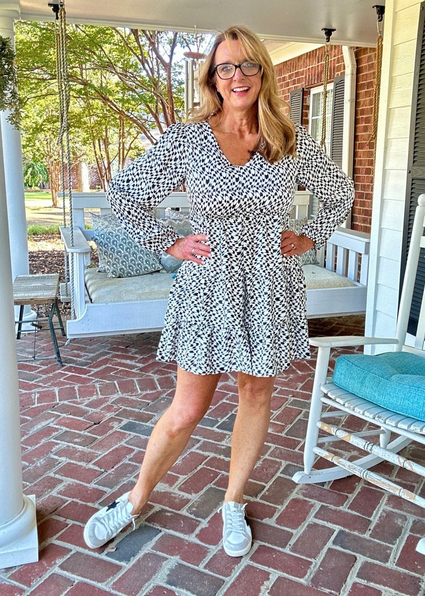 Geo Print Dress - Black - dress - Jimberly's Boutique - Olive Branch - Mississippi