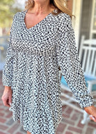 Geo Print Dress - Black - dress - Jimberly's Boutique - Olive Branch - Mississippi