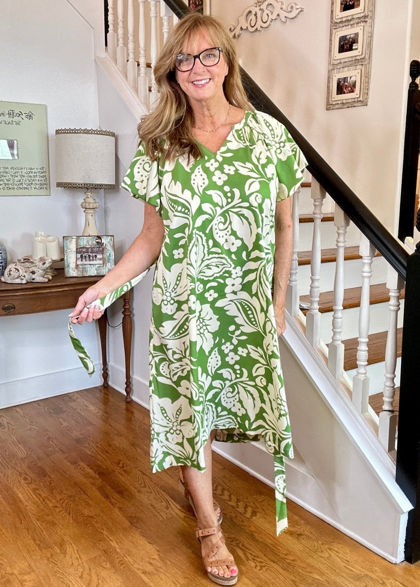 Green Meadows Midi Dress | Umgee - Jimberly's Boutique - Olive Branch - Mississippi