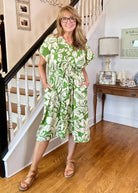 Green Meadows Midi Dress | Umgee - Jimberly's Boutique - Olive Branch - Mississippi