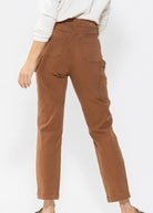 Hancock High Waisted Brown Utility Slim Fit | Judy Blue Jeans - jeans - Jimberly's Boutique - Olive Branch - Mississippi