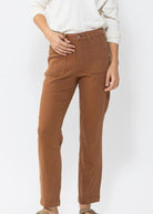 Hancock High Waisted Brown Utility Slim Fit | Judy Blue Jeans - jeans - Jimberly's Boutique - Olive Branch - Mississippi